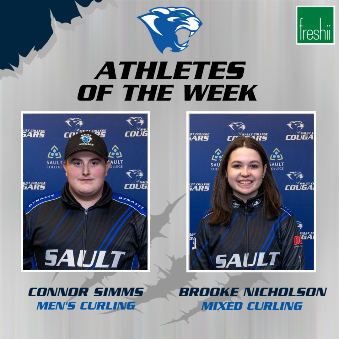 Simms, Nicholson named Sault College Freshii Athletes of the Week