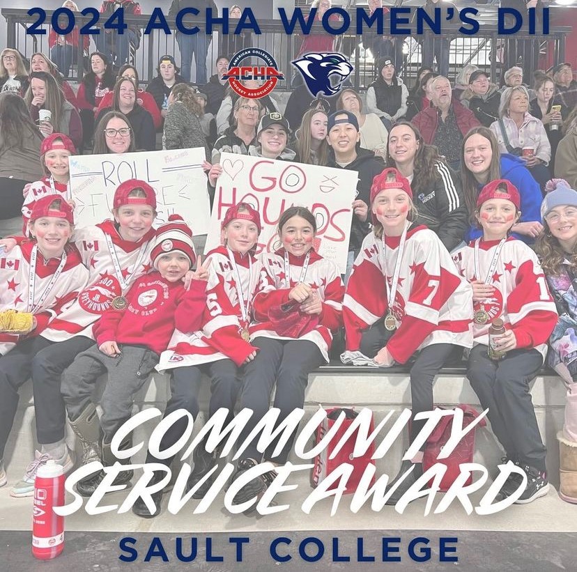Sault College Women's Hockey earns ACHA Division 2 Community Service Award!